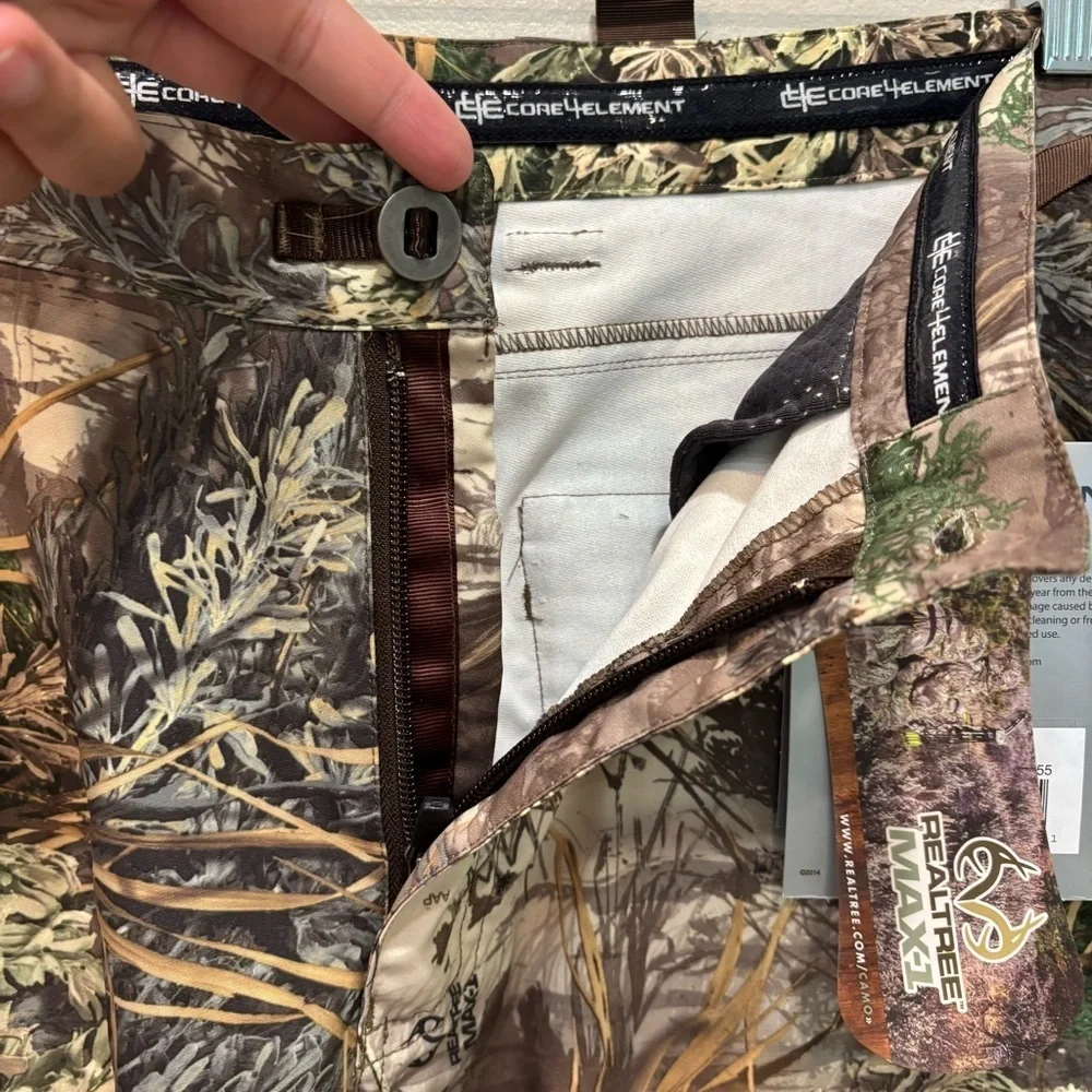 Core 4 Elements Highland Max 1 Camo Hunting Pants Men’s Size 36-T NEW